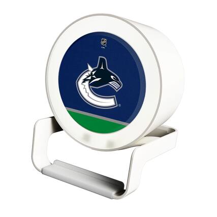 Front. Keyscaper - Vancouver Canucks Night Light Wireless Charger And Bluetooth Speaker - Multicolor.