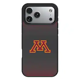 Keyscaper - NCAA - Minnesota Golden Gophers Linen Logo iPhone Bump Case - 15 - Black
