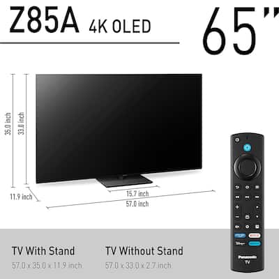 Panasonic 65 inch OLED 4K Ultra HD Smart Fire TV (2024) TV 65Z85AP Panasonic 65 inch OLED 4K Ultra HD Smart Fire TV (2024) TV 65Z85AP