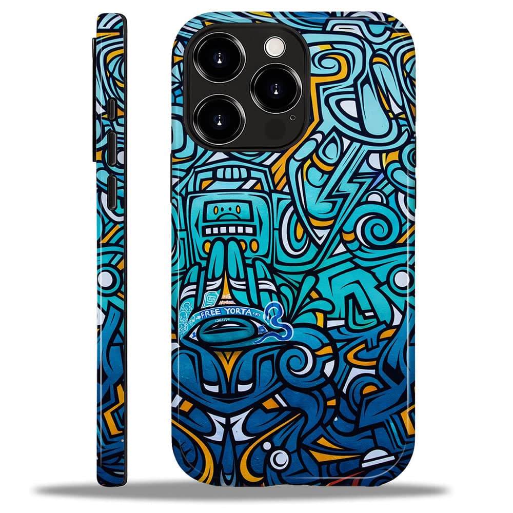 BUBM - Smartphone Case for iPhone - 2-Layer Durable Smartphone Protection Case - Urban Deity - Urban Deity for iPhone 16 Pro Max