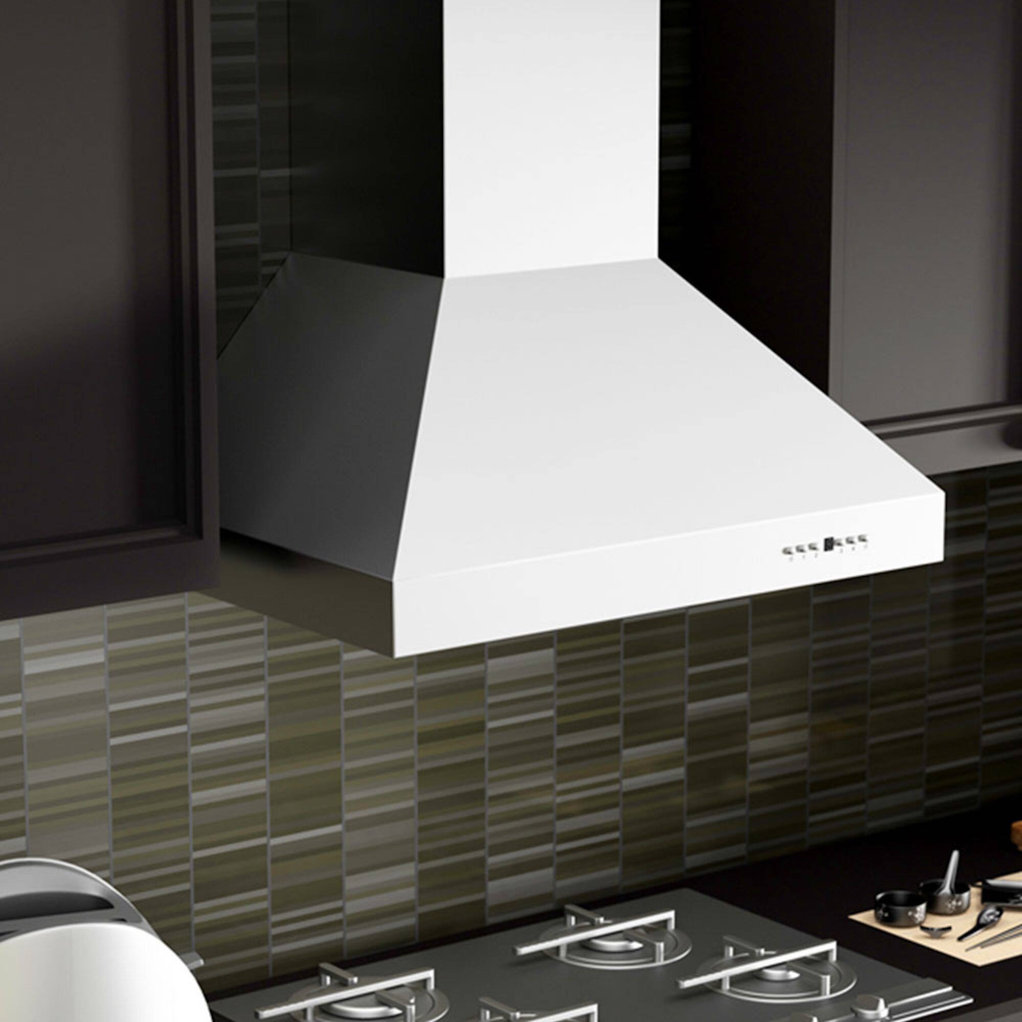 Alt View 3. ZLINE - ZLINE 36 in. Ducted Wall Mount Range Hood with Dual Remote Blowerd in Stainless Steel (697-RD-36) - Stainless Steel.