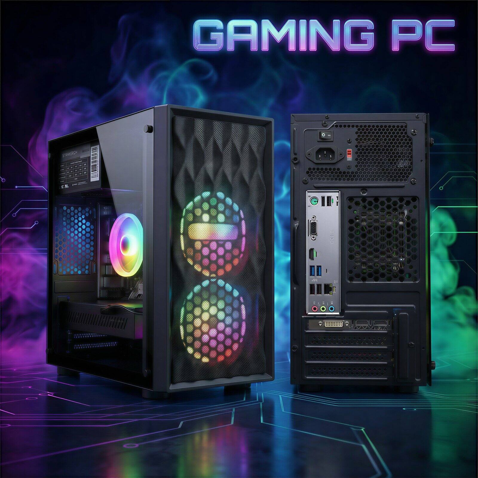 STGAubron Gaming PC Computer Desktop, Radeon RX 560 4G, Intel Core