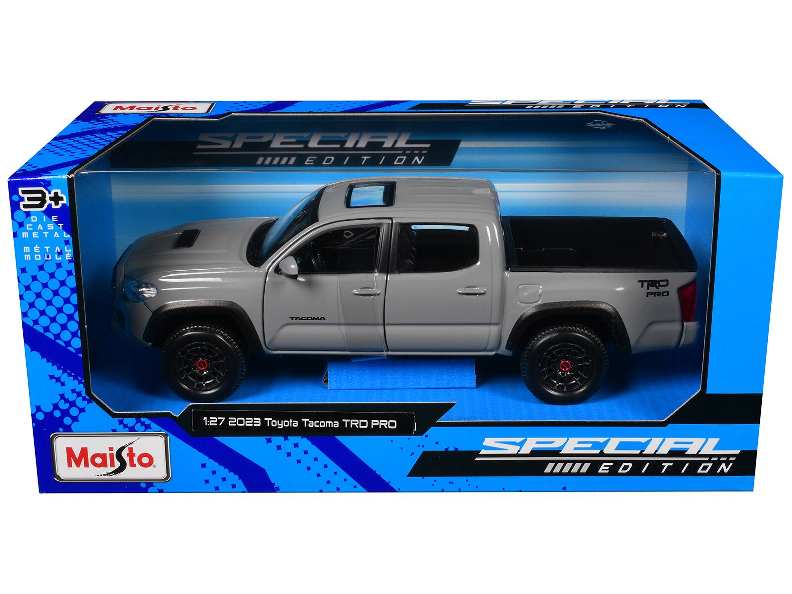 2023 Toyota Tacoma TRD PRO Pickup Truck with Sunroof "Special Edition" Series 1/27 Diecast Model Car by Maisto - Gray
