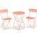 Front. Best Choice Products - Best Choice Products 3-Piece Small Bistro Set, Folding Patio Furniture Set of 2 Chairs and Table - Coral - Coral.