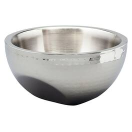 Jiallo - Elegance Dual angle bowl hammered: 10" - Silver, Multi Color