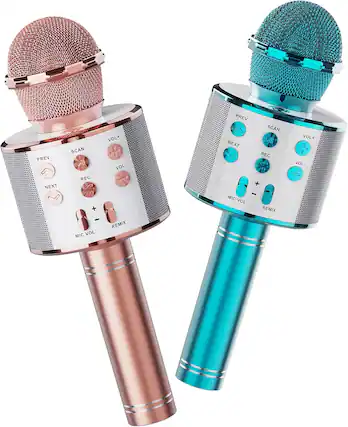 Sure, here is the corrected and grouped text from the image:
**Left Microphone:**
- PREV
- SCAN
- NEXT
- REC
- VOL+
- VOL-
- MIC VOL
- REMIX
**Right Microphone:**
- PREV
- SCAN
- NEXT
- REC
- VOL+
- VOL-
- MIC VOL
- REMIX