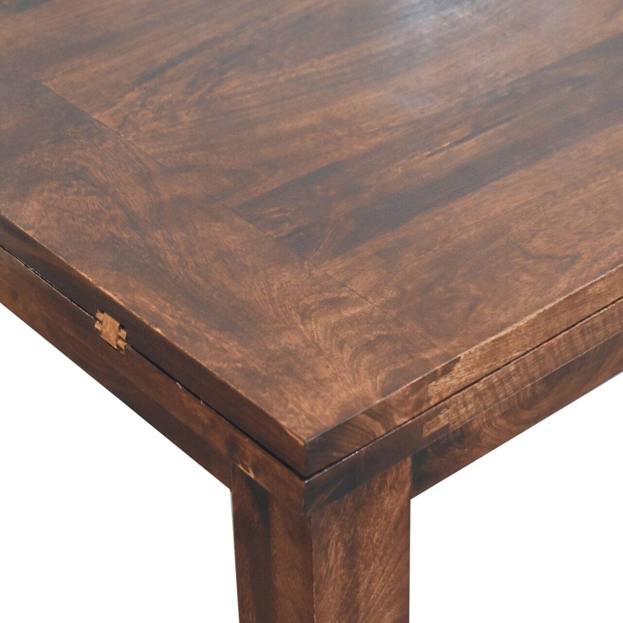 Alt View 2. Artisan Furniture - Artisan Furniture Solid Wood California Walnut Extendable Butterfly Dining Table, Dark Brown - Brown.