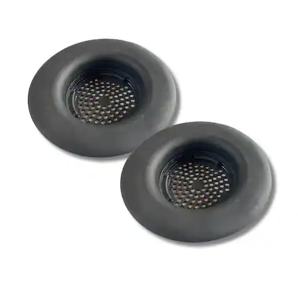 Front. Flex Strainer - Flex Strainer Sink Drain Strainer, Made in the USA, Universal Fits Most 3.5" Drains, Black, 1-Pack - Black.