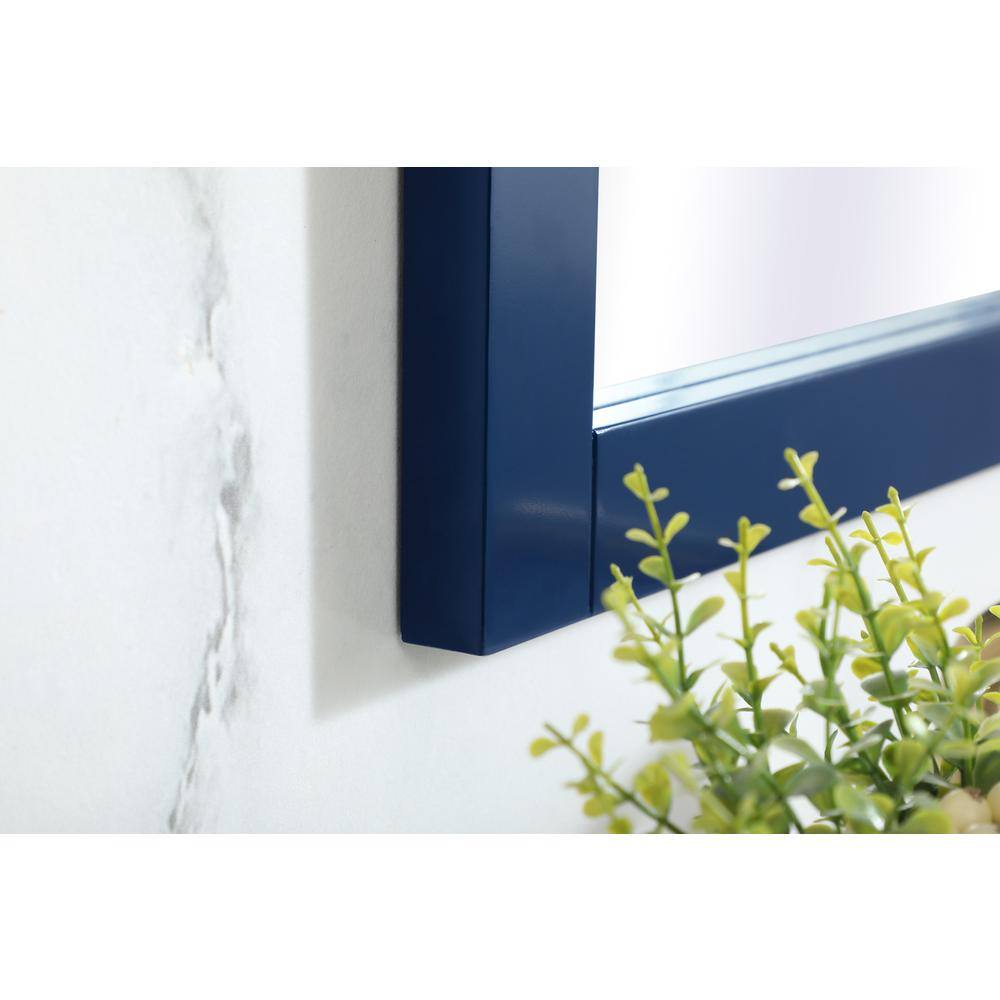 Alt View 2. Elegant Decor - Aqua vanity mirror 18x32 inch in blue - Blue.