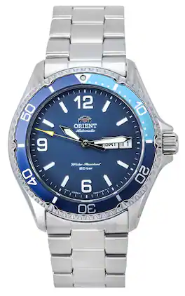 Orient - Sports Kamasu Mako III Stainless Steel Dial Automatic Diver's RA-AA0818L19B RA-AA0818L39B 200M Men's Watch - Blue