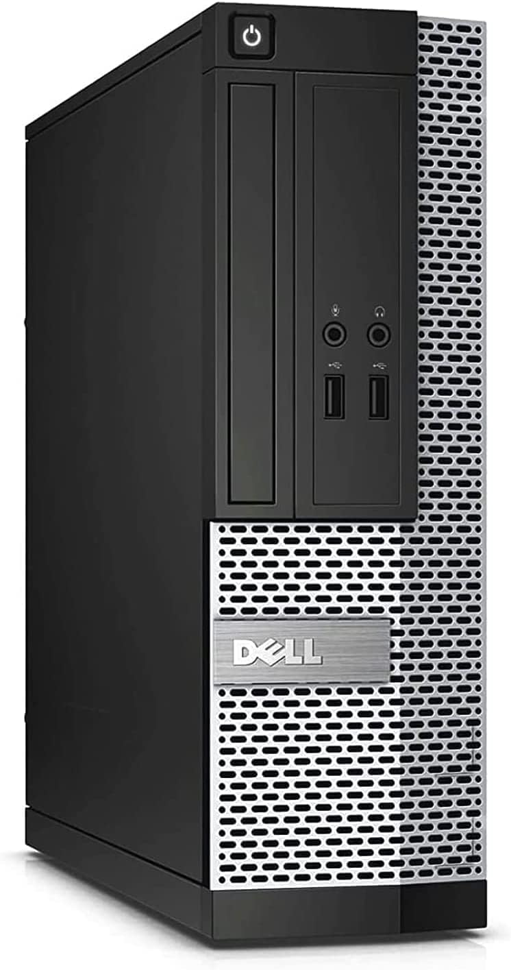 Angle. Dell - Dell OptiPlex 3010 SFF Desktop PC Combo, Intel Core i5 3.2GHz, 16GB RAM, 2TB HDD, New 22'' Display, USB WiFi, WIN11PRO - Black.