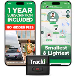Tracki - GPS Universal Tracker for Vehicles - Real-Time 4G LTE Assets & Car Tracking Device (1 Yr Subscription Required) - Black