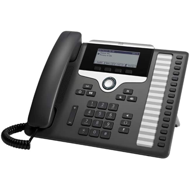 Cisco Consumer Products - Cisco 7861 IP Phone - Corded - Wall Mountable - 16 x Total Line - VoIP - 3.5" - Enhanced User Connect License - Charcoal