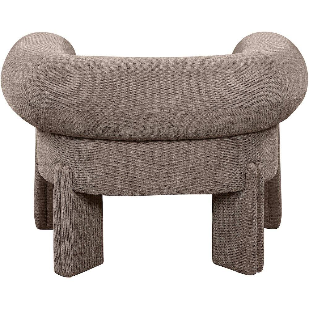Alt View 1. Meridian Furniture - Stefano Brown Polyester Fabric Accent Chair - Brown.