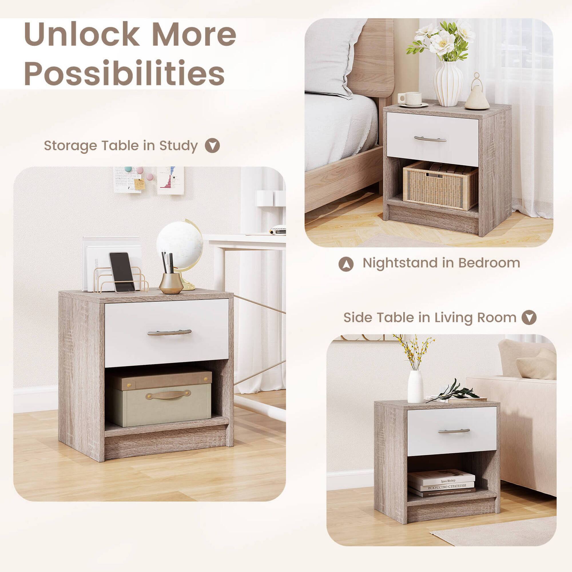 Unlock More Possibilities
Storage Table in Study
Nightstand in Bedroom
Side Table in Living Room
BKLIM