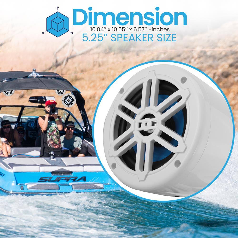 Dimension  
10.04" x 10.55" x 6.57" - inches  
5.25" SPEAKER SIZE