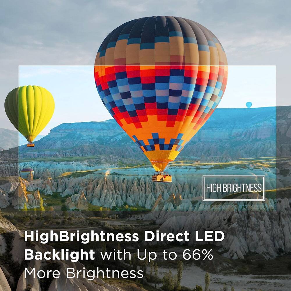 High Brightness Direct LED Backlight with Up to 66% More Brightness