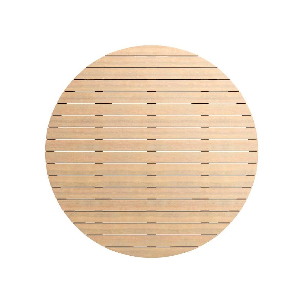 Alt View 2. New Classic Furniture - Wesley Wood Patio Coffee Table in Natural - Brown.