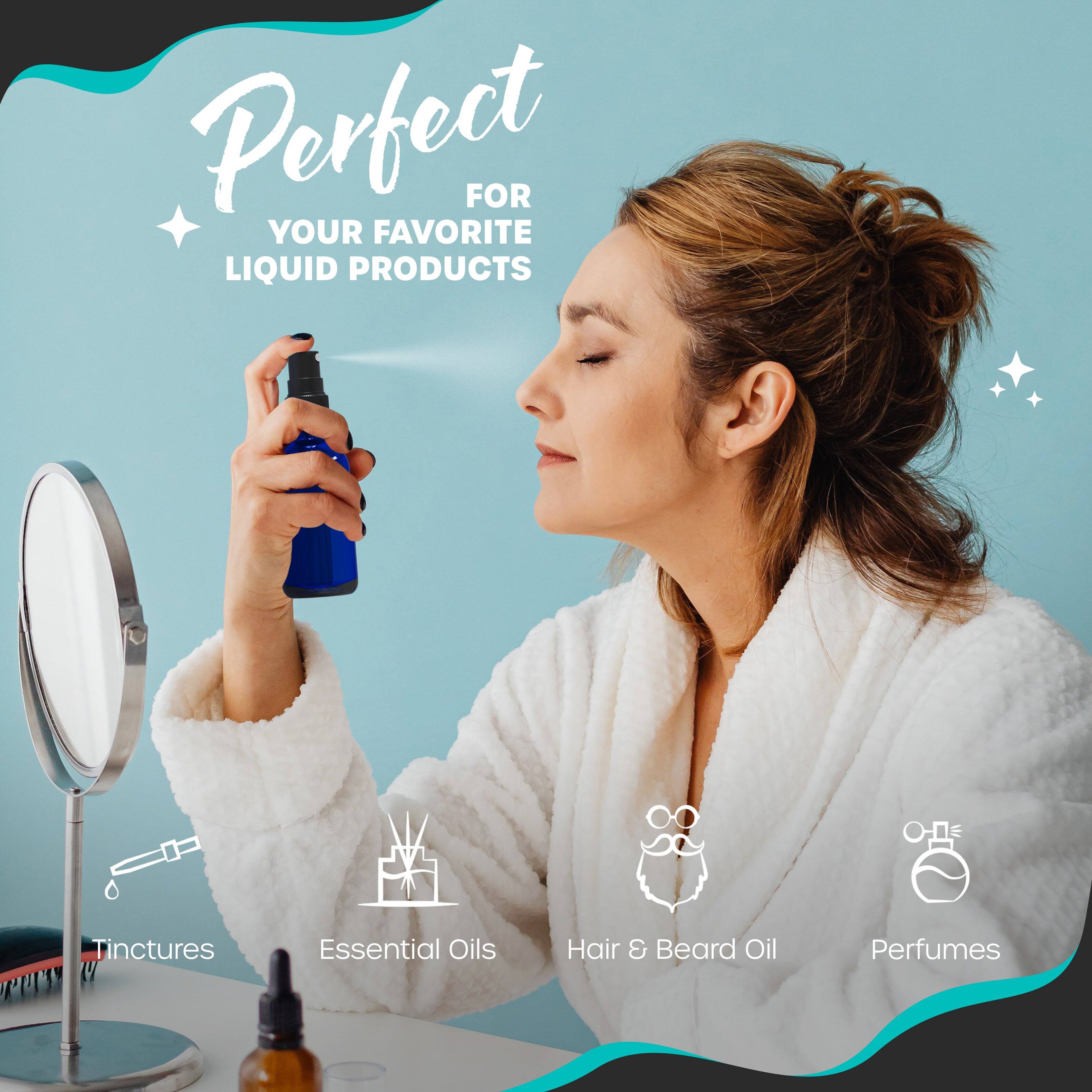 Perfect for your favorite liquid products - Tinctures, Essential Oils, Hair & Beard Oil, Perfumes