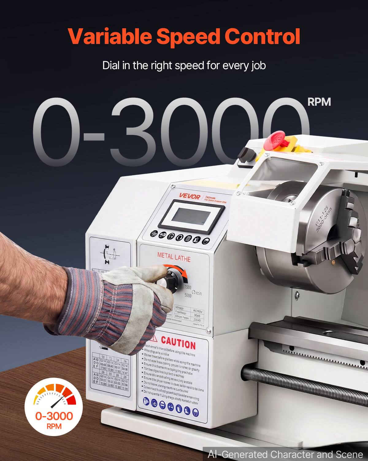 Variable Speed Control Dial in the right speed for every job RPM 0-3000 VEVOR 2 7XDmate total Disnow ON 1-1.25 80

METAL LATHE
1500 5000 izin

somep Freeboogs ACTION Almon Pean 3045 23245

R.S. A 0 Q314 C014 2% 0848 CALBO COM CCIA EF 0833 ST 80 80 $8.18 95 1283 14.47 AG 10 29 G014 CC14 20 EF 5403 20   25.90 43:00 57.96 CA.BO 5

ace CAUTION before using the Do tsing grouce Tombee tmy snuchusp prechabe 11  dies arake AL done

buntatich

0-3000 RPM