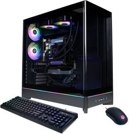 CyberPowerPC - Gaming Desktop - Intel Core Ultra 7 265F - NVIDIA GeForce RTX 5070 12GB - 16GB DDR5 - 1TB PCIe 4.0 SSD - Black