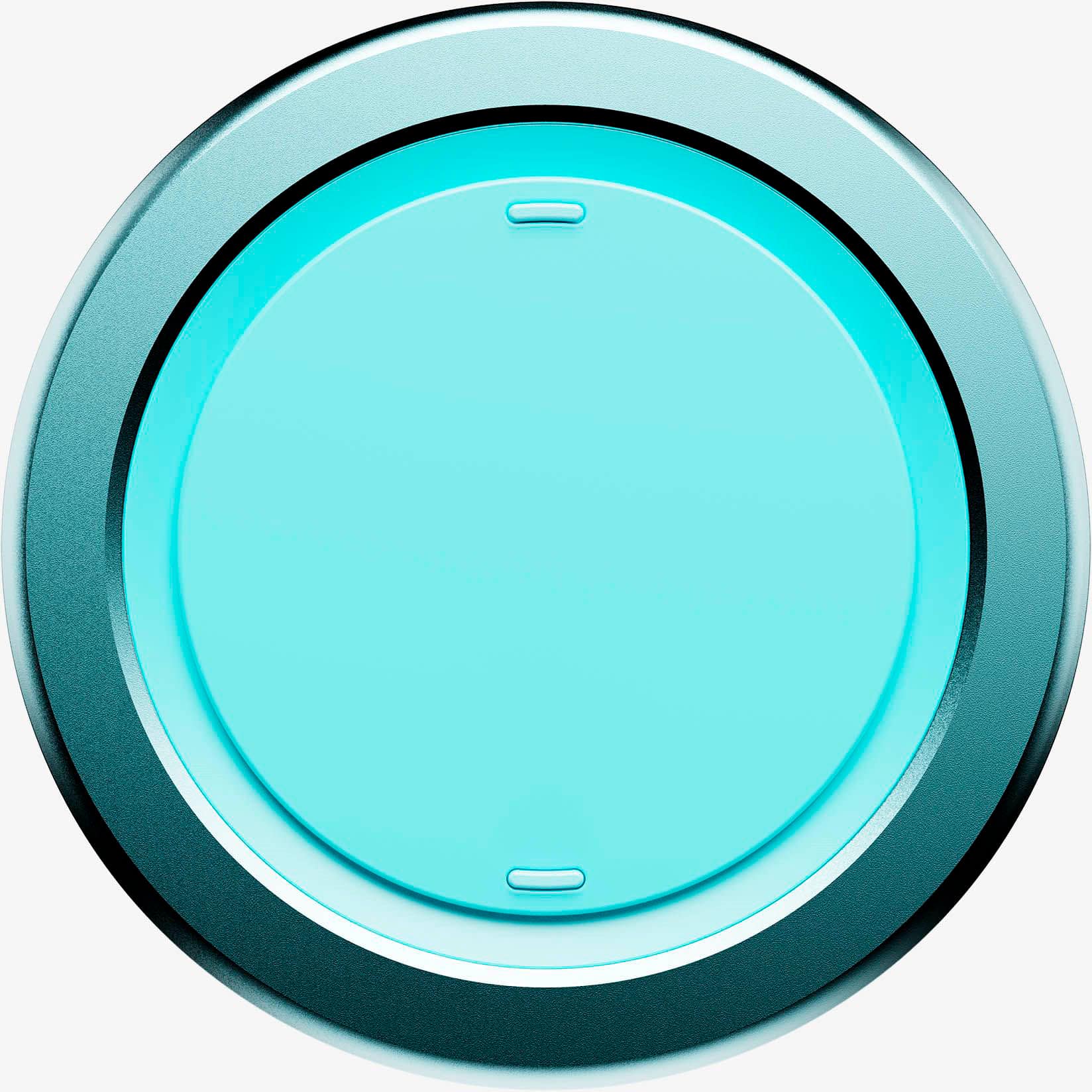 OhSnap - Snap Magnetic UltraThin Universal Phone Grip and Stand with MagSafe Charge- Thru for Apple iPhones/Universal - Electric Teal - Front_Zoom