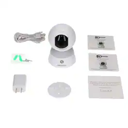 RadioShack - Indoor Camera 3MP HD, 360° View, Night Vision 32 ft, Alexa & Google Compatible, Motion Tracking, Two-Way Audio