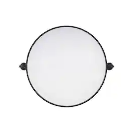 Elegant Kitchen and Bath - Amoura 24X24 Pivot Mirror In - Black