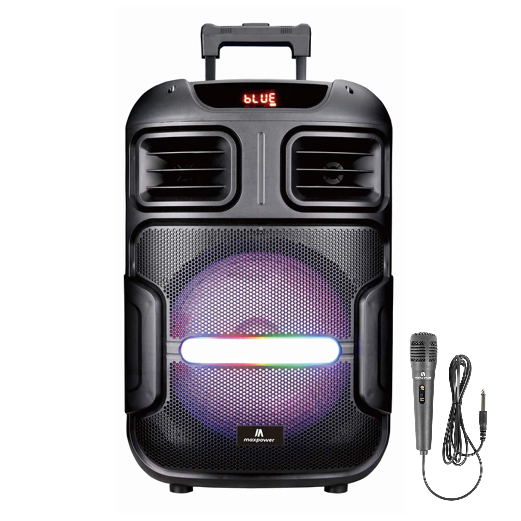 "Max Power - MPD592 Omnia 12"" Portable Karaoke DJ Speaker with Microphone & Wheels" price history on PriceWatchPro