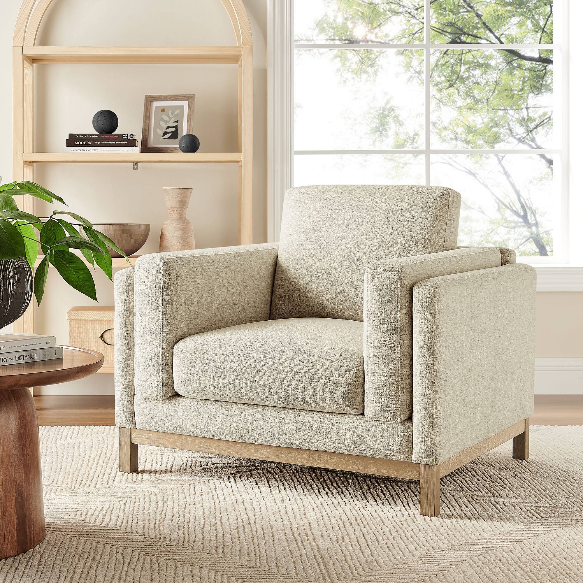 Modway - Roscoe Upholstered Armchair - Ivory