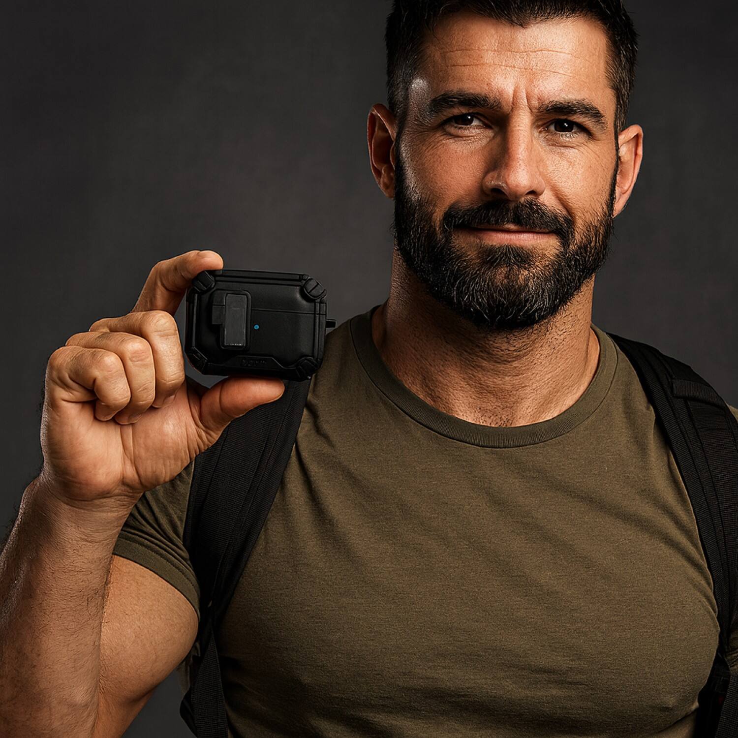 Alt View 5. SaharaCase - Apple Airpods Pro 3 Heavy Duty Case | Compatible with Magsafe | Secure Lock | Raider Series - Scorpion Black.