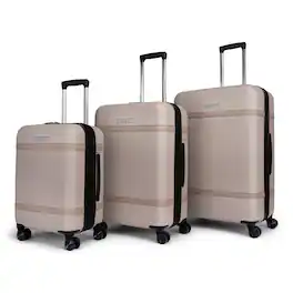 Bugatti - Wellington Expandable Spinner Hardside Suitcase Set - 3 Piece - Cookie