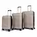 Front. Bugatti - Wellington Expandable Spinner Hardside Suitcase Set - 3 Piece - Cookie.