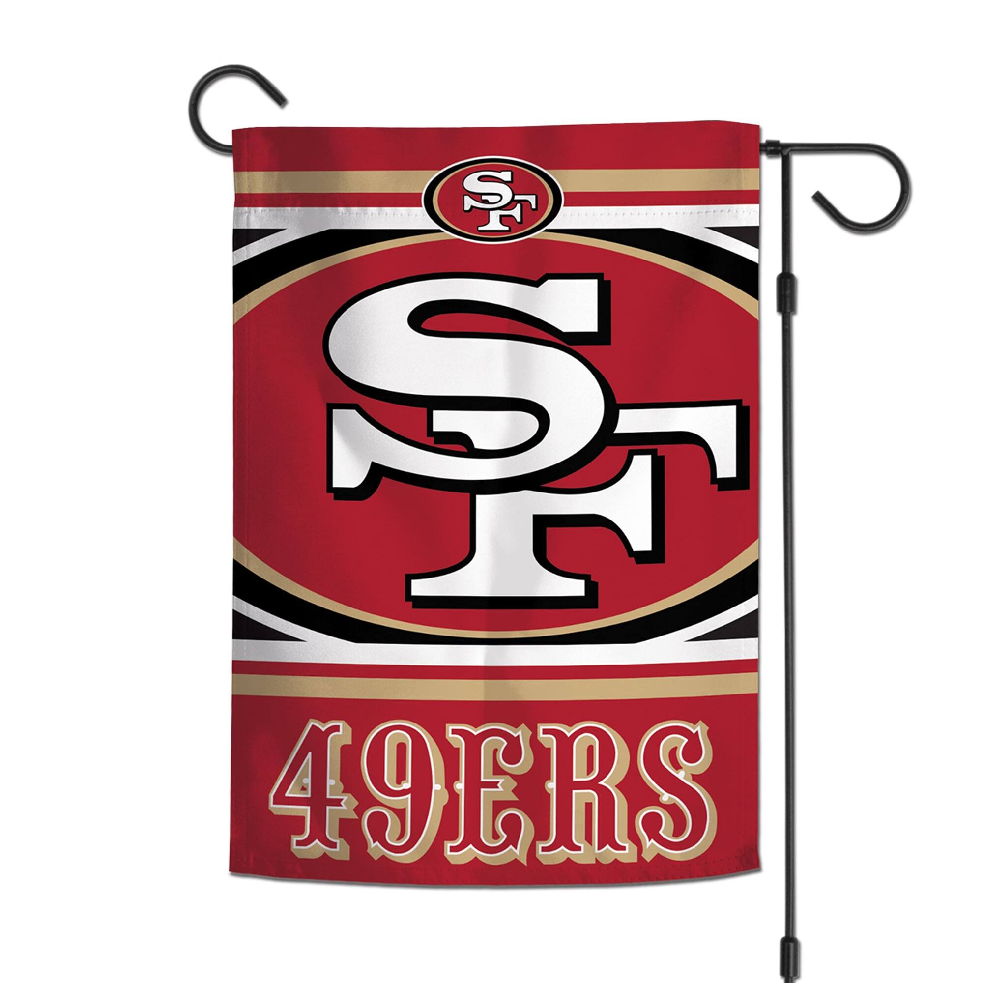 Alt View 1. WinCraft - San Francisco 49ers Double-Sided 12'' x 18'' Team Slogan Garden Flag - Multicolor.