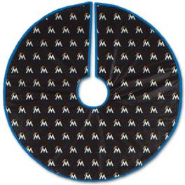 Pegasus - Miami Marlins Microplush Christmas Tree Skirt - Multicolor