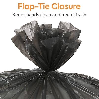 Flap-Tie Closure  
Keeps hands clean and free of trash
