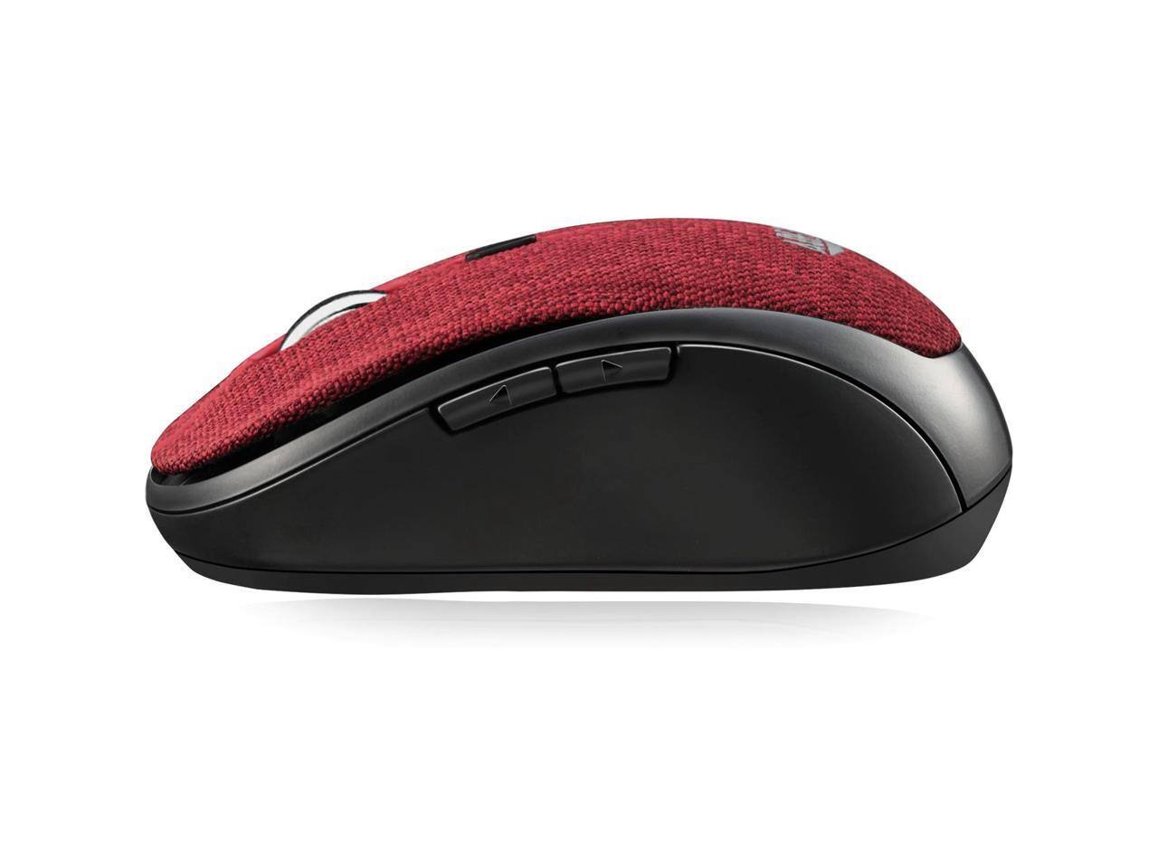 Alt View 1. Adesso - Adesso iMouse S80R Mini Wireless 5-Button Fabic Mouse Red - Red.