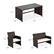 - Table: 17" x 18" x 35"
- Chair: 23.5" x 26" x 31"
- Bench: 26" x 43" x 30"