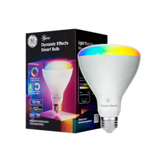 Cync - Dynamic Effects BR30 LED Light Bulb, Color Changing, 1pk - Full Color