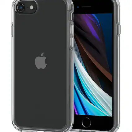 Front. BodyGuardz - BodyGuardz Ace Pro Antimicrobial Product Protection CLR Case - iPhone SE (2020)/8/7 - Clear.