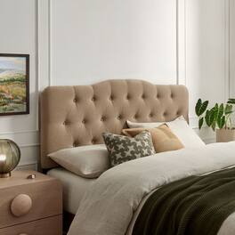 Annabel Upholstered Headboard by Modway - Almond
