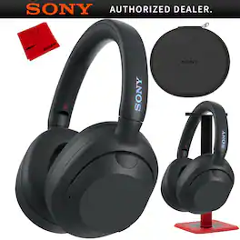 Sony - ULT WEAR Wireless Noise Canceling Headphones - Black + Pro Stand Kit