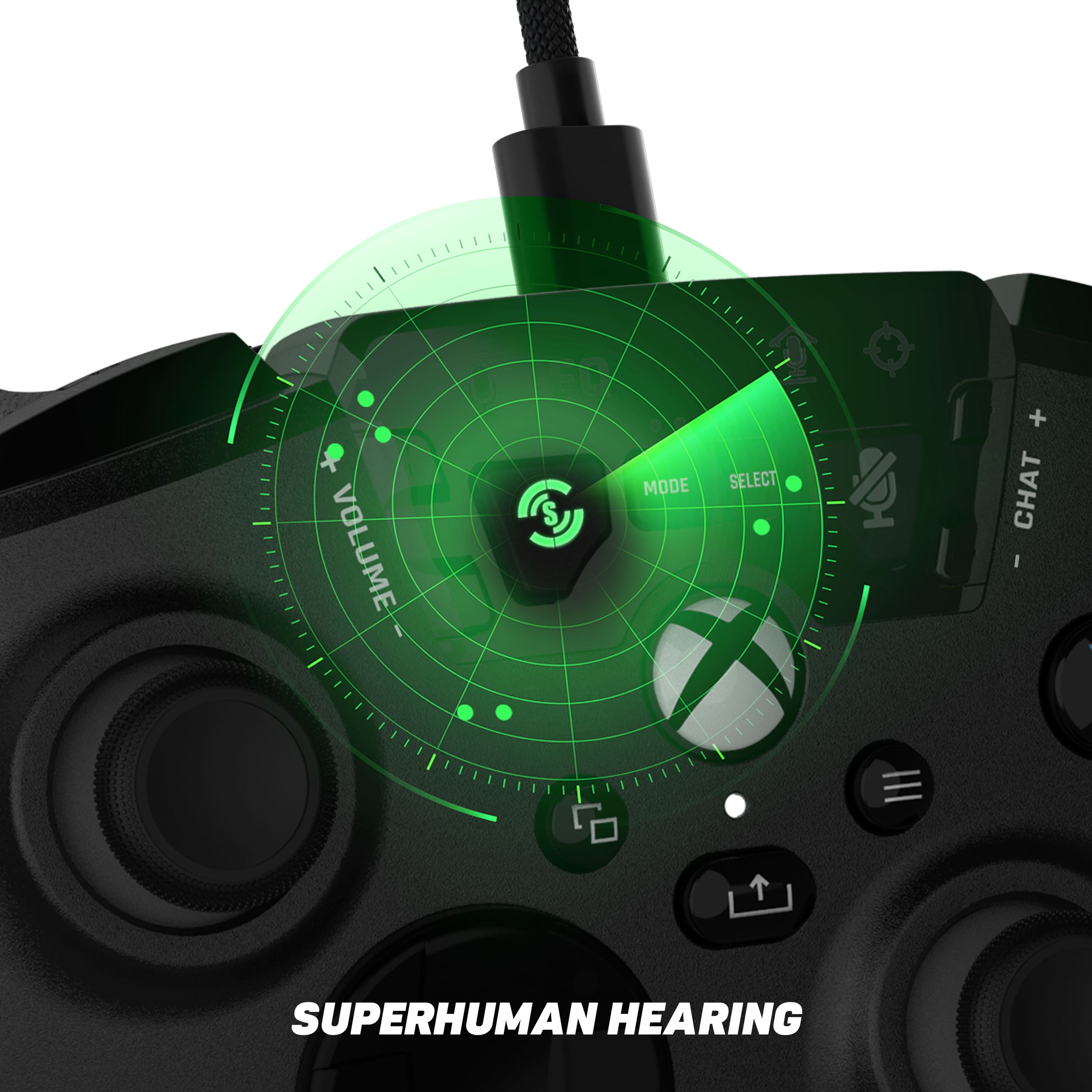 The text on the image reads "SUPERHUMAN HEARING".