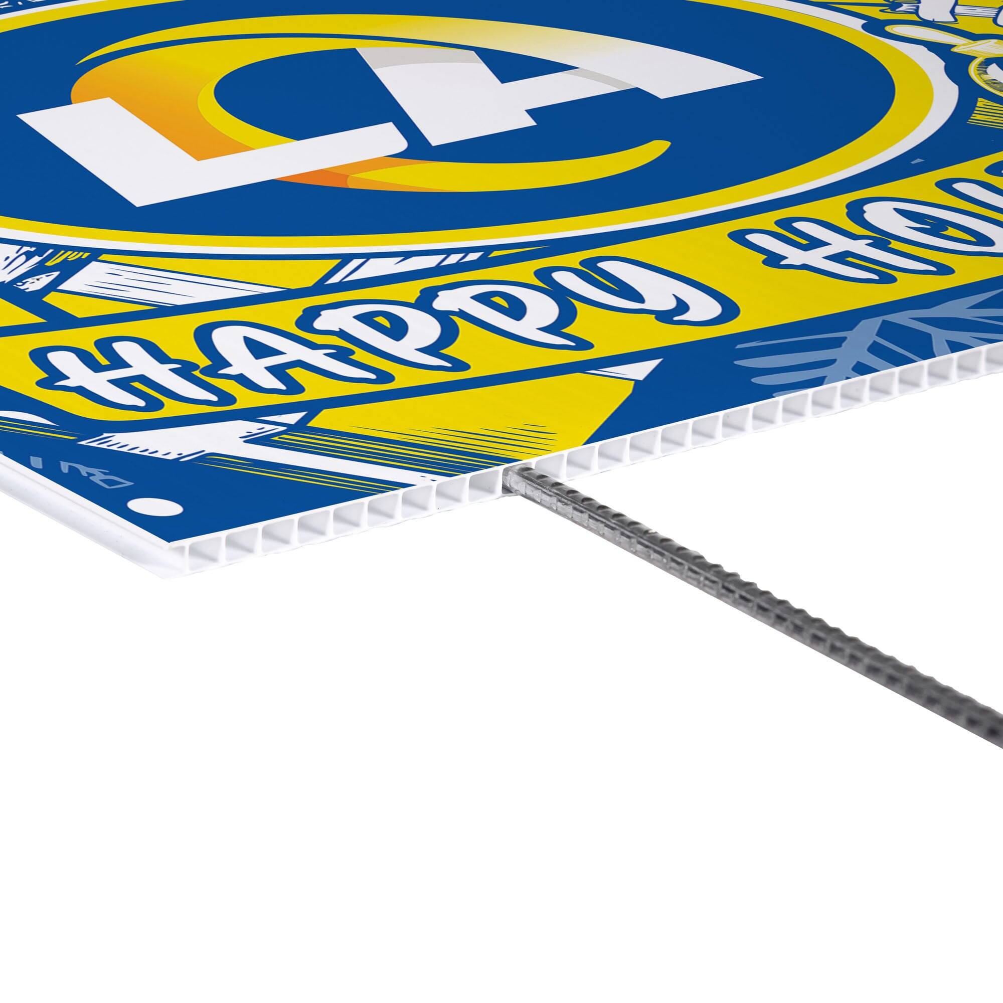 Alt View 1. Evergreen Enterprises - Los Angeles Rams 24" x 18" Happy Holidays Christmas Outdoor Staked Yard Sign - Multicolor.