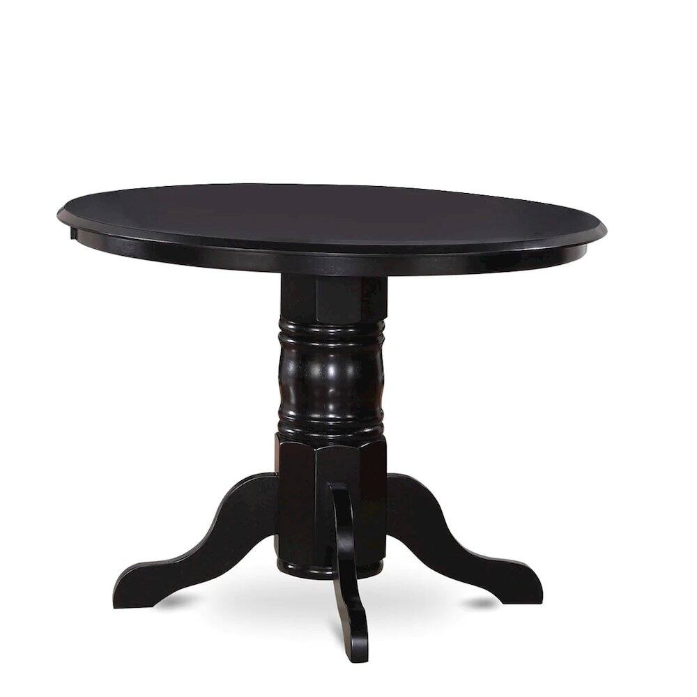 Left. East West Furniture - Dining Room Set Black - Brown.