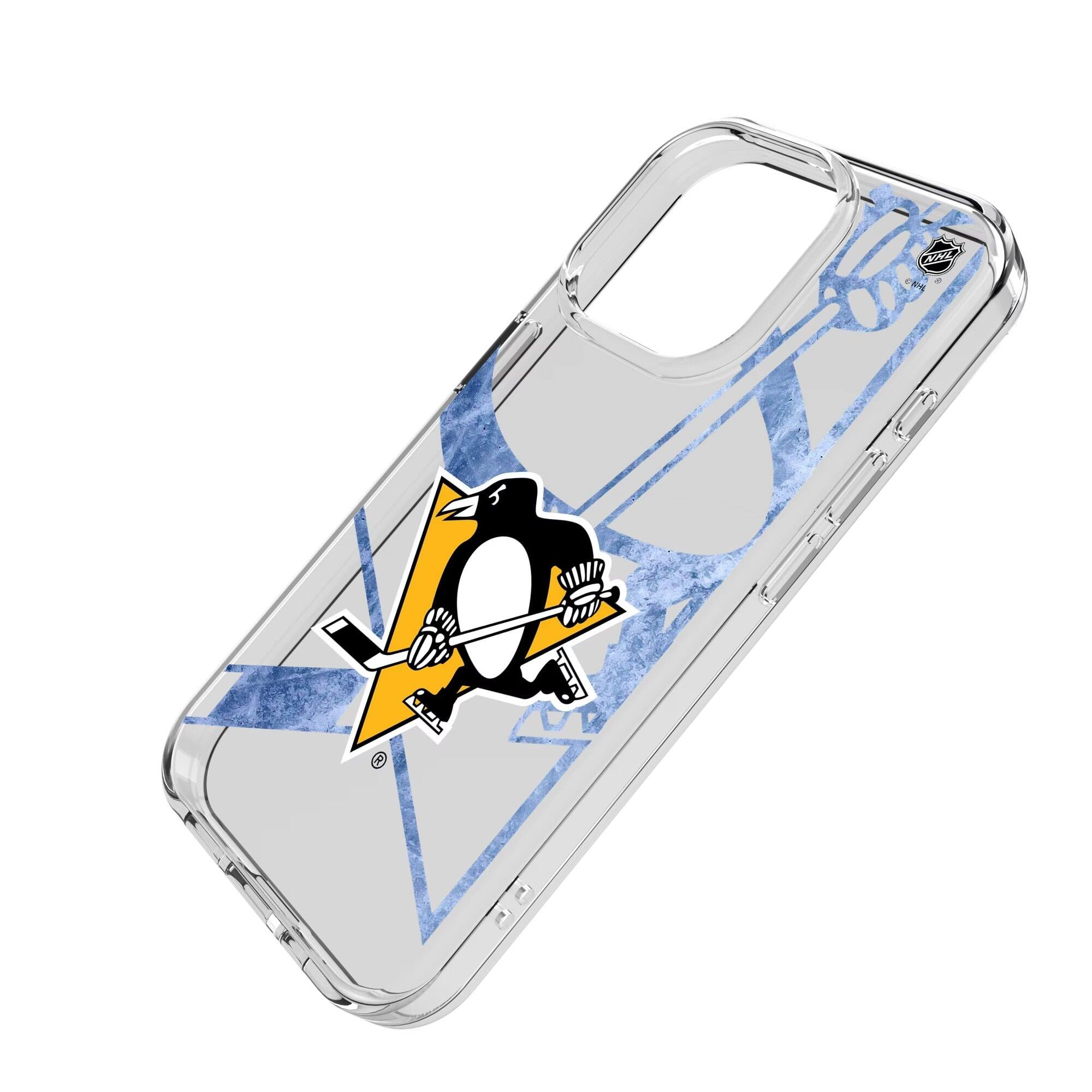 Alt View 1. Keyscaper - Pittsburgh Penguins iPhone Clear Ice Case - 16 - Multicolor.