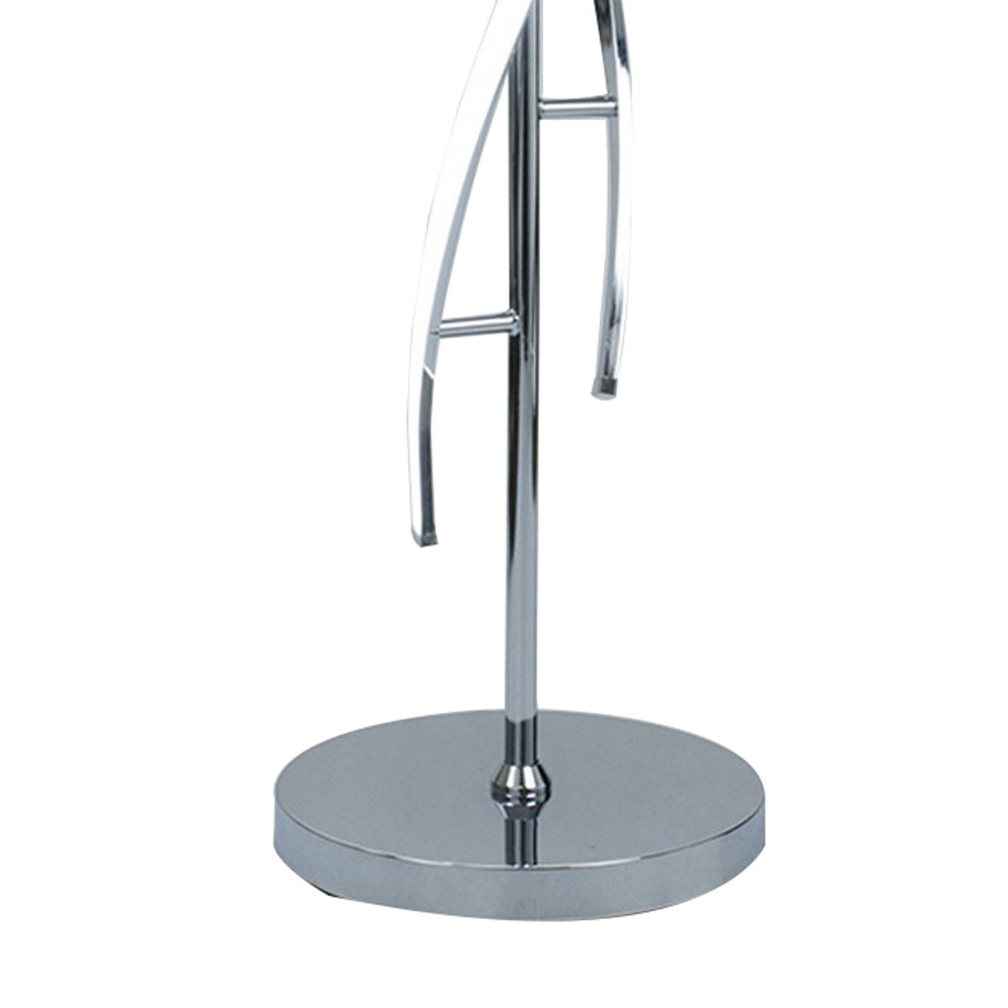 Back. Manhattan Lane - Jam 63 Inch Floor Lamp, LED, Metal Round Base, Accent Metal Base.