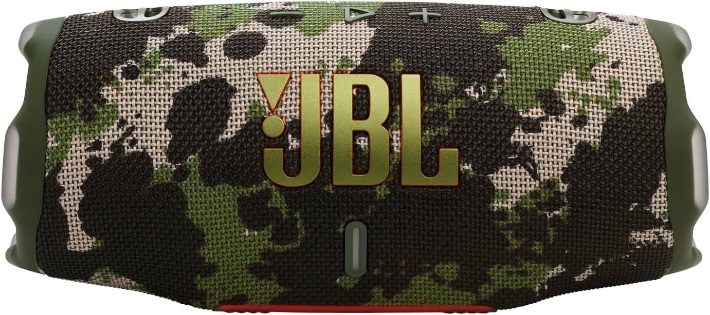 Alt View 1. JBL - Charge 6 Portable Waterproof Bluetooth Speaker with Carrying Case - Squad.