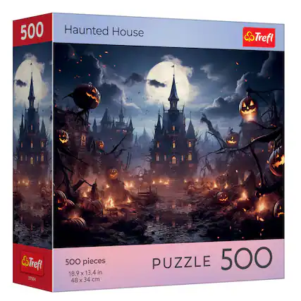 500 Haunted House
Trefl
37504
500 pieces
18.9 x 13.4 in
48 x 34 cm
PUZZLE 500