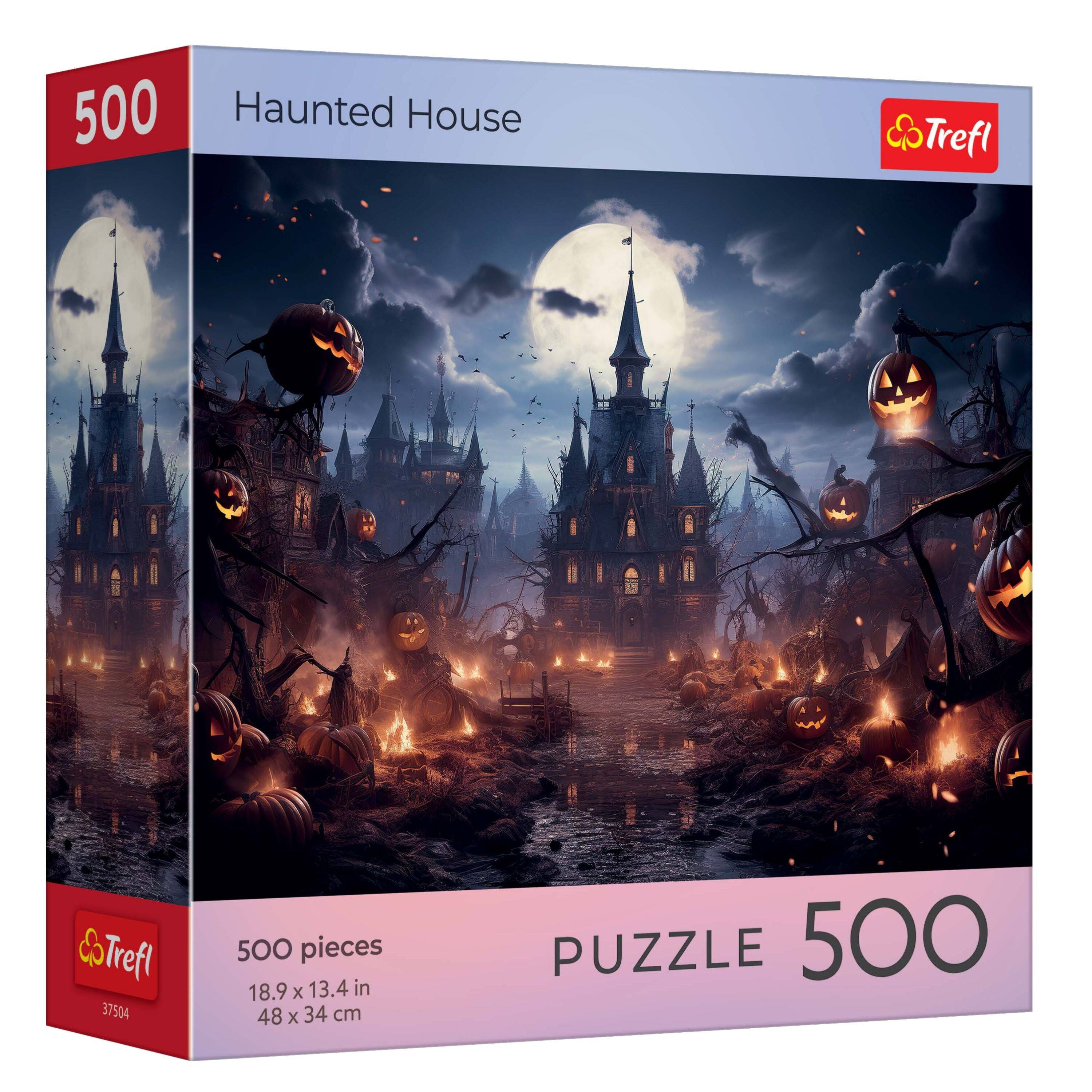 500 Haunted House  
Trefl  
37504  
500 pieces  
18.9 x 13.4 in  
48 x 34 cm  
PUZZLE 500
